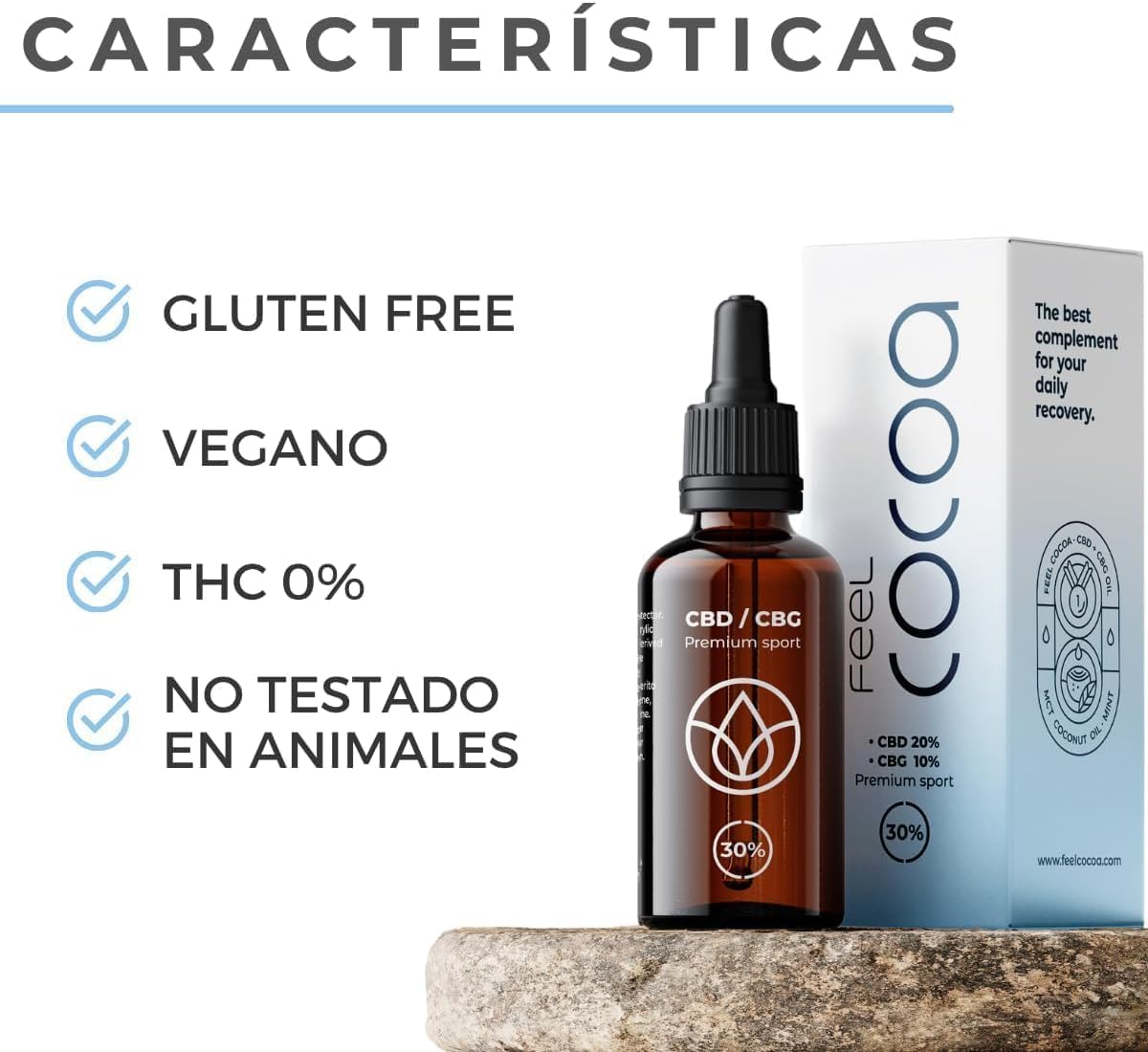 CBD Öl 30% (20% CBD + 10% CBG) von Feel Cocoa | 10 ml | Vollständig biologisch und nachhaltig hergestellt