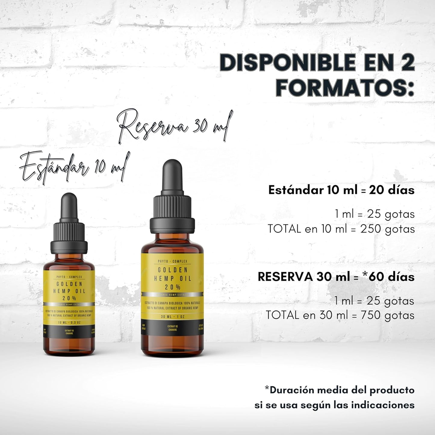 HEMP PHYTOMEDICAL Golden Hemp Oil 20% Hochkonzentriertes natürliches und reines Hanföl (200 mg/ml) ohne Chemikalien