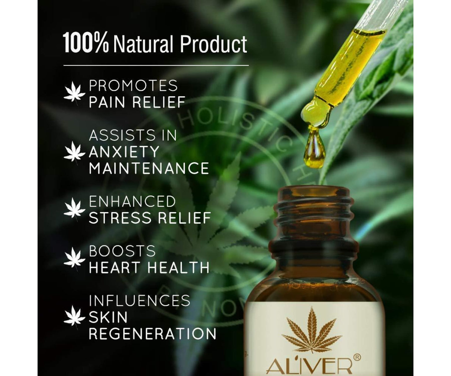 Hanf und Hemp - Aliver 2er Pack Organisches Hanföl 30% 3000mg -2x 30ml