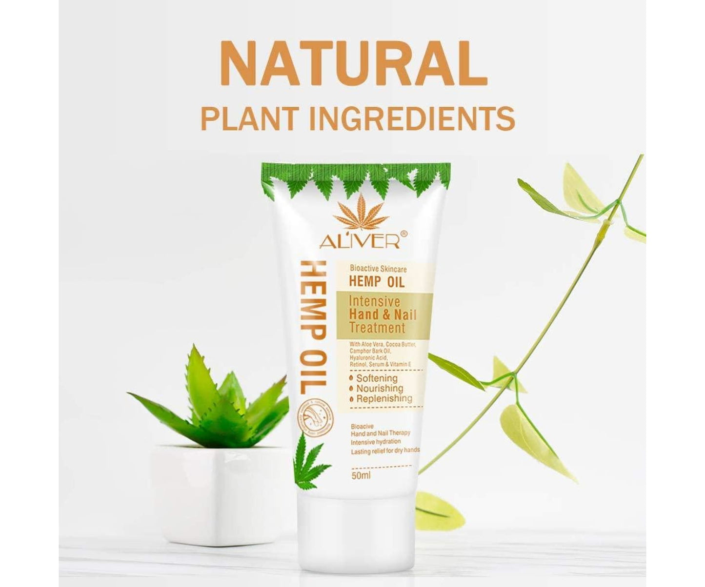 Hanf und Hemp - Aliver Bio Feuchtigkeitscreme mit Hanf