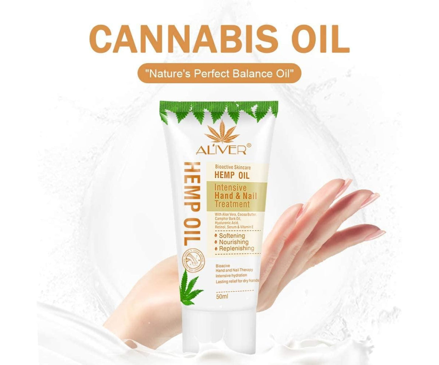 Hanf und Hemp - Aliver Bio Feuchtigkeitscreme mit Hanf
