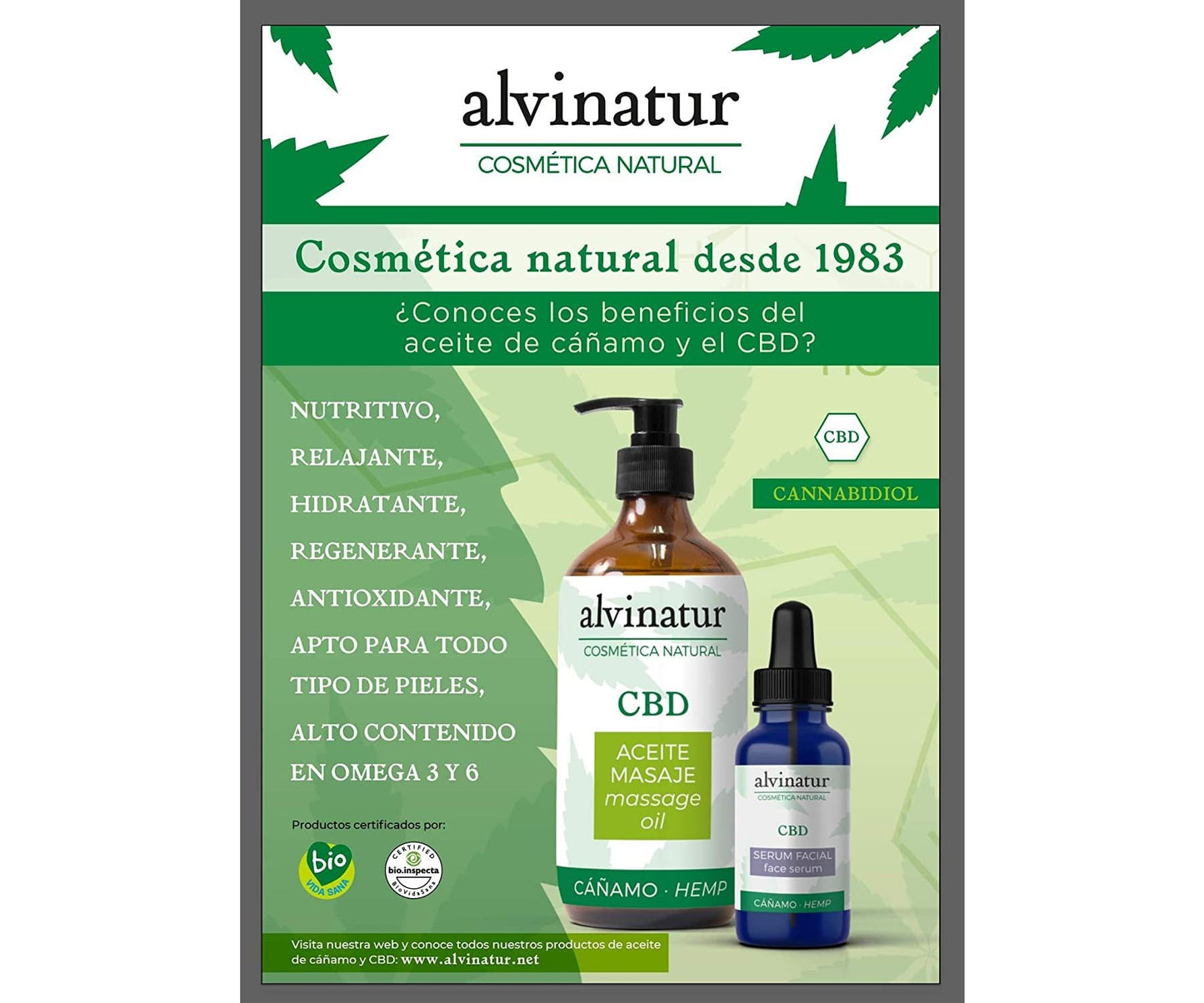 Hanf und Hemp - BIO Zertifizierte Gesichtscreme - CBD Hanföl