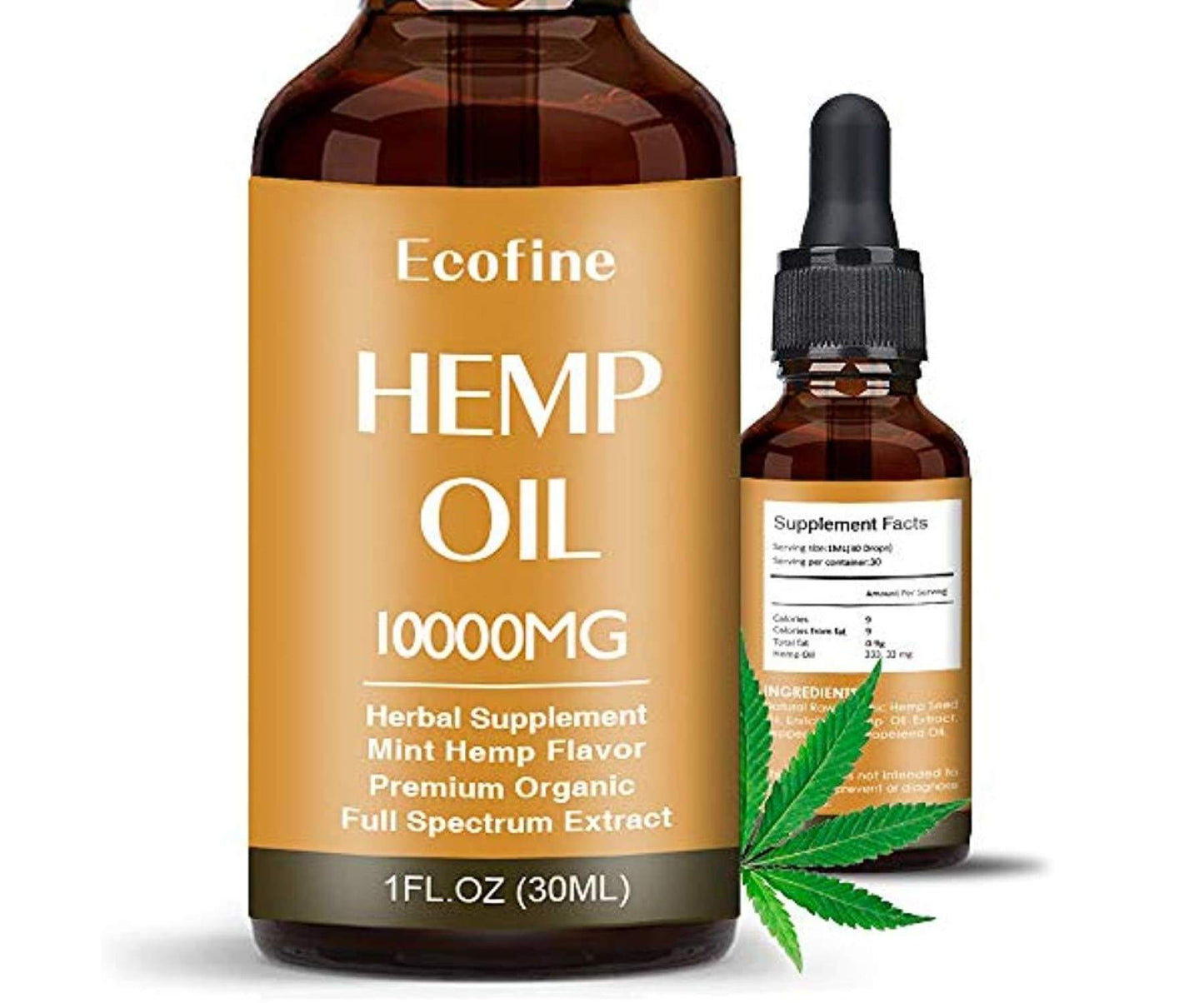 Hanf und Hemp - EcofineHemp - 50% (30ml) - 100% Natürlich - Schmerzen/Stress