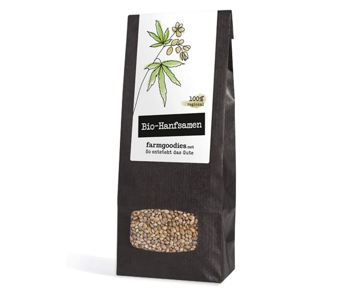 Farmgoodies - farmgoodies BIO Natur Hanfsamen Natur ungeschält im Ganzen 500g