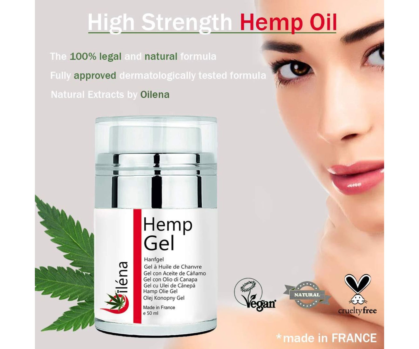 Hanf&Hemp - Hanf Gel Hochwertige Schmerzlinderung Creme - Muskelschmerzen 50ml