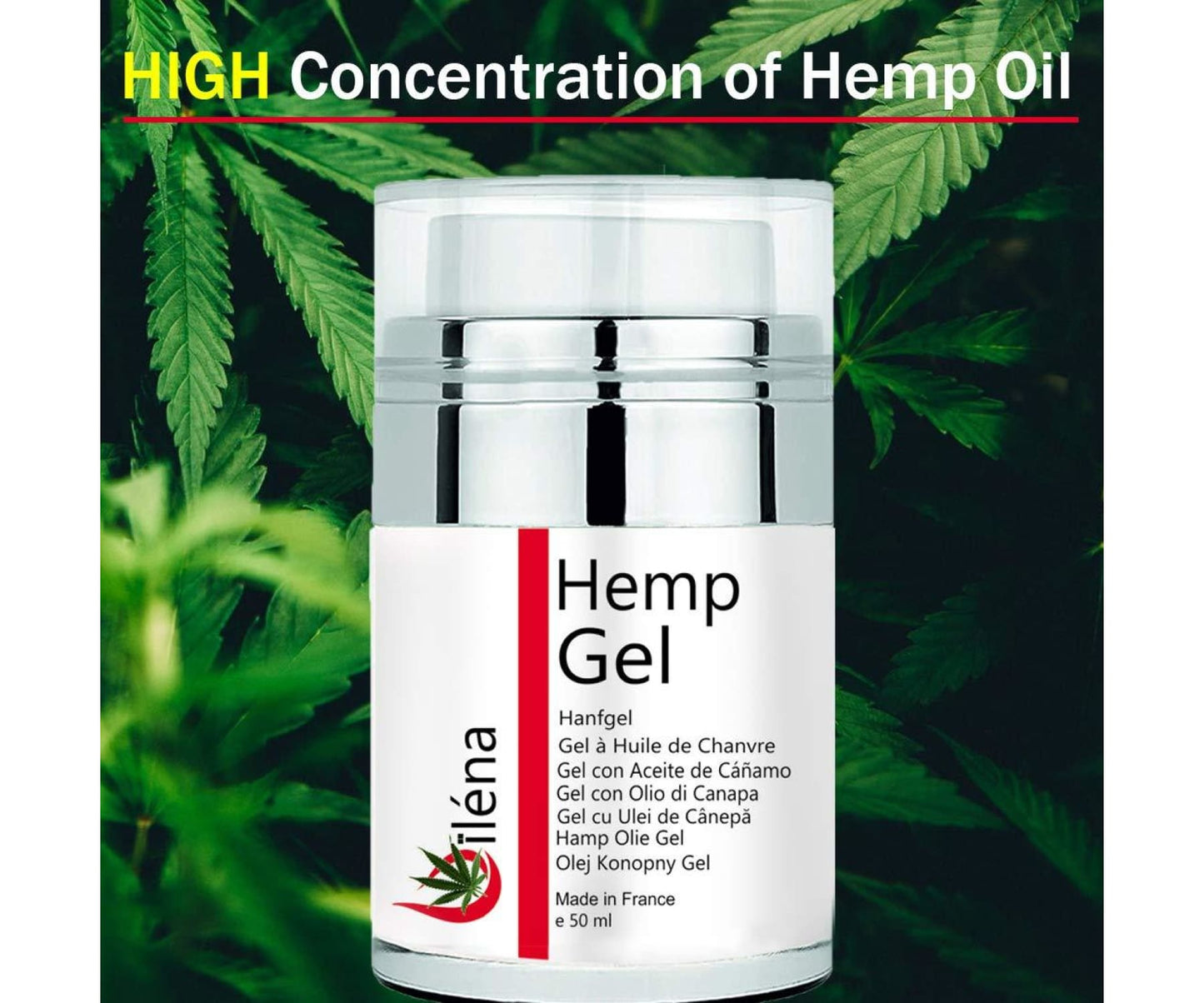Hanf&Hemp - Hanf Gel Hochwertige Schmerzlinderung Creme - Muskelschmerzen 50ml