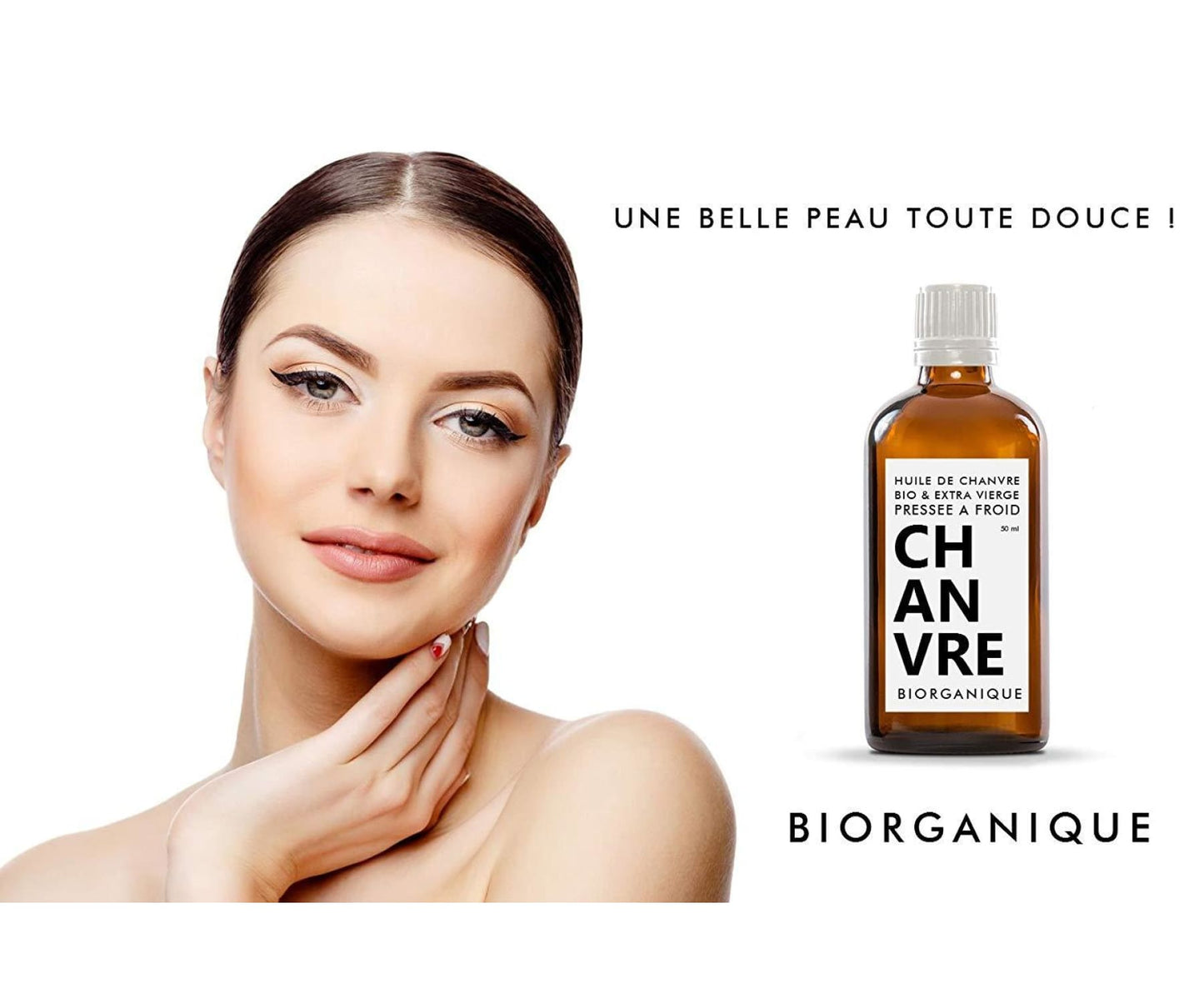 Hanf&Hemp - Hanföl 100% Bio Pur Natürlich 100 ml Haare Körper Haut Anti-Aging