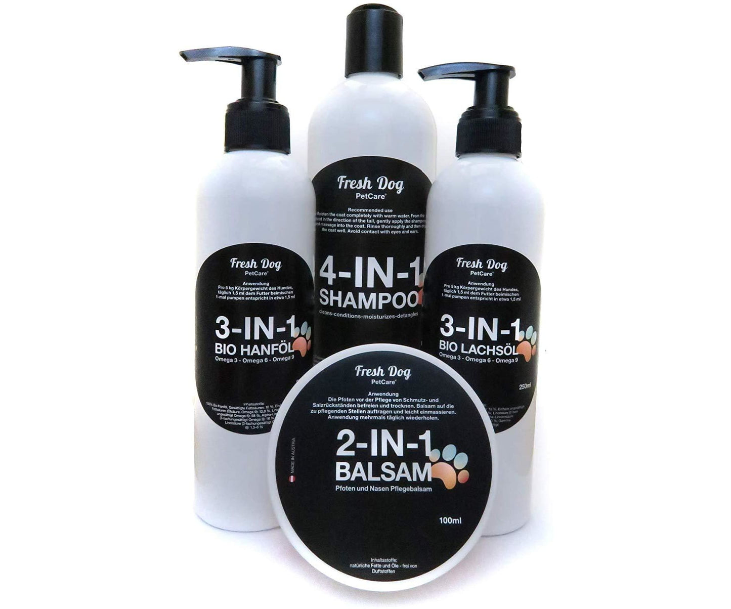Hanf und Hemp - Hanföl für Hunde Hanfsamenöl kaltgepresst und Bio - 250ml