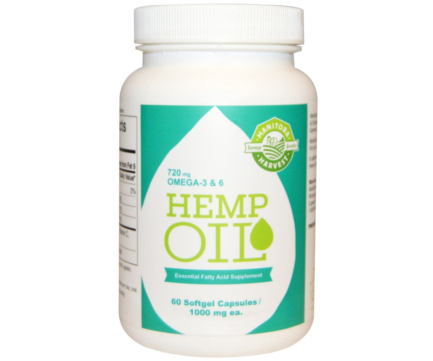 Hanf und Hemp - Manitoba Harvest Hanföl - 1000 mg 120 Softgelkapseln