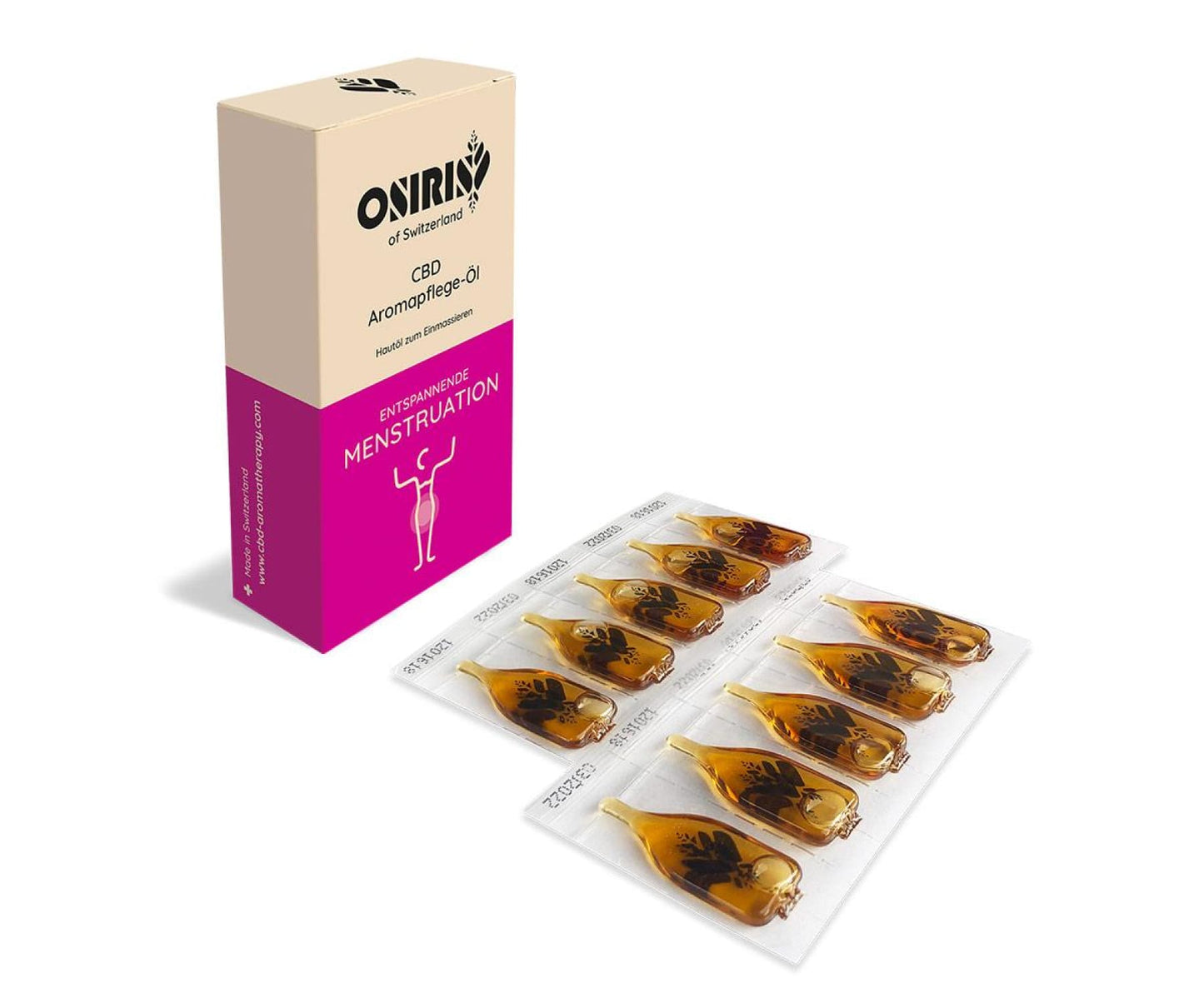 Hanf und Hemp - Osiris Entspannende Menstruation CBD Aromapflegeöl
