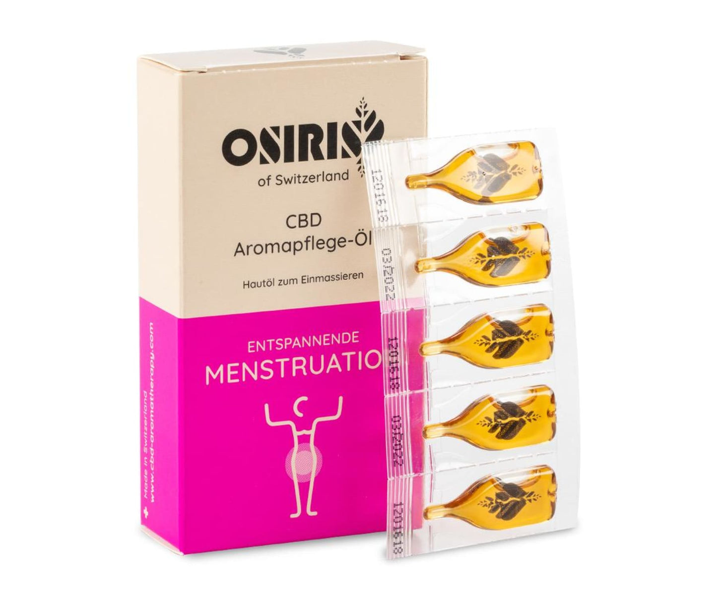 Hanf und Hemp - Osiris Entspannende Menstruation CBD Aromapflegeöl