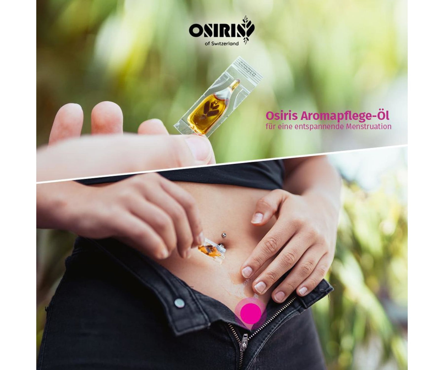 Hanf und Hemp - Osiris Entspannende Menstruation CBD Aromapflegeöl
