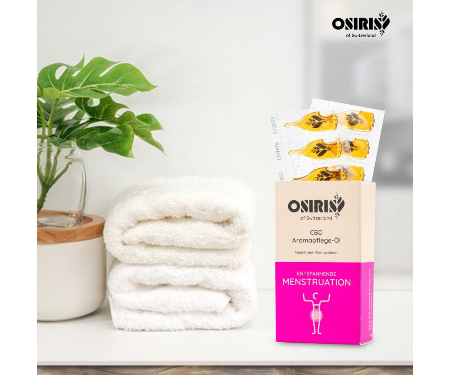Hanf und Hemp - Osiris Entspannende Menstruation CBD Aromapflegeöl