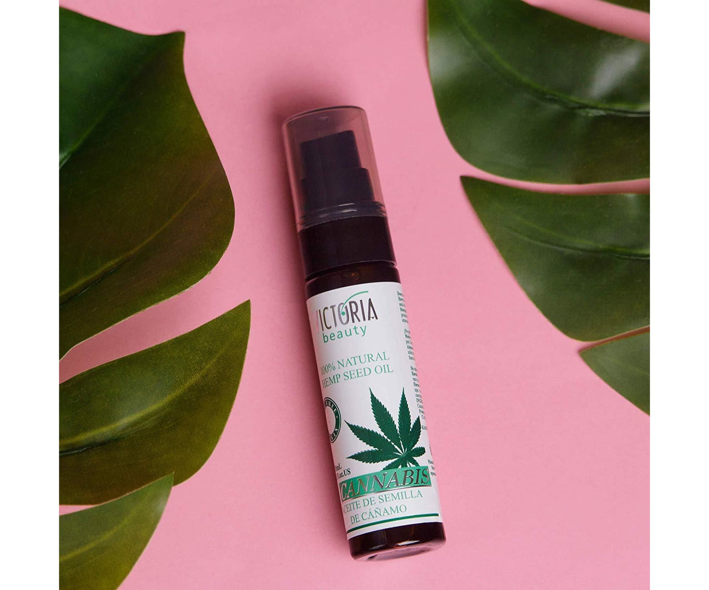 Hanf und Hemp - Victoria Beauty 100% Reines Hanföl kaltgepresst zur Gesichtspflege 30ml