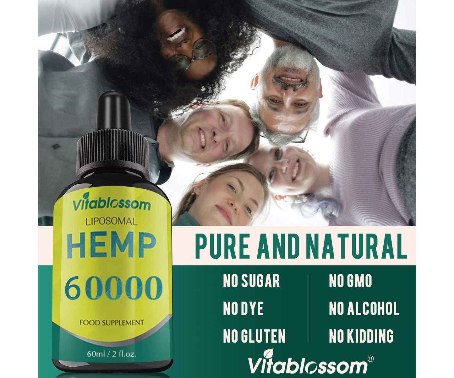 Vitablossom - Vitablossom Liposomales Hanföl à 90%/60000mg