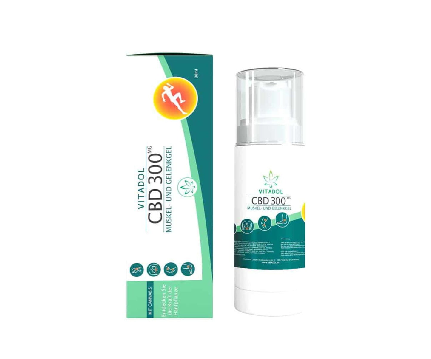 Hanf&Hemp - Vitadol CBD 300 / 1000 Muskel- und Gelenkgel – 30ml / 100ml