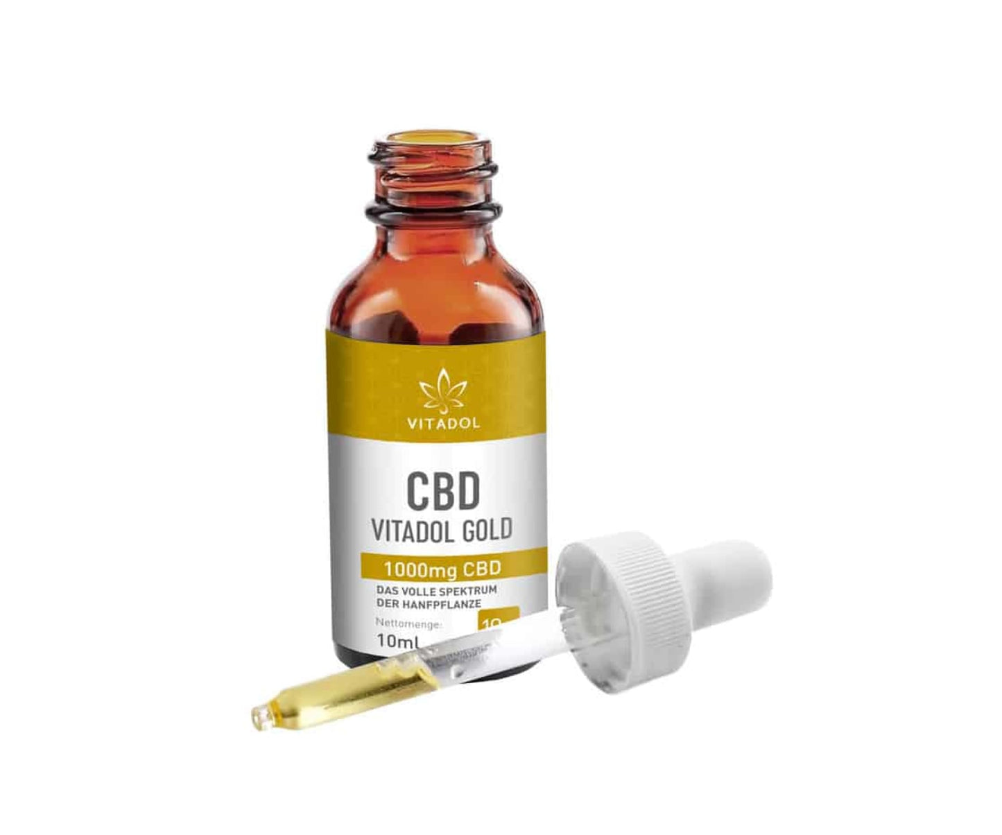 Hanf und Hemp - Vitadol Gold 10% CBD Aroma-Öl à 1000mg