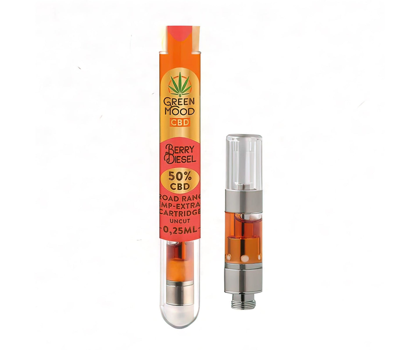 Hanf und Hemp - XEO Green Mood – CBD Broadrange Extrakt Cartridge 50% (253mg) – 0,25ml