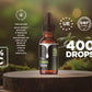 The Green Store | CBD-Öl 40 % Isolat | Maximale Stärke | Maximale Reinheit | 4000 mg | 0 % THC | Bio und im Labor getestet | CPNP-zertifiziert