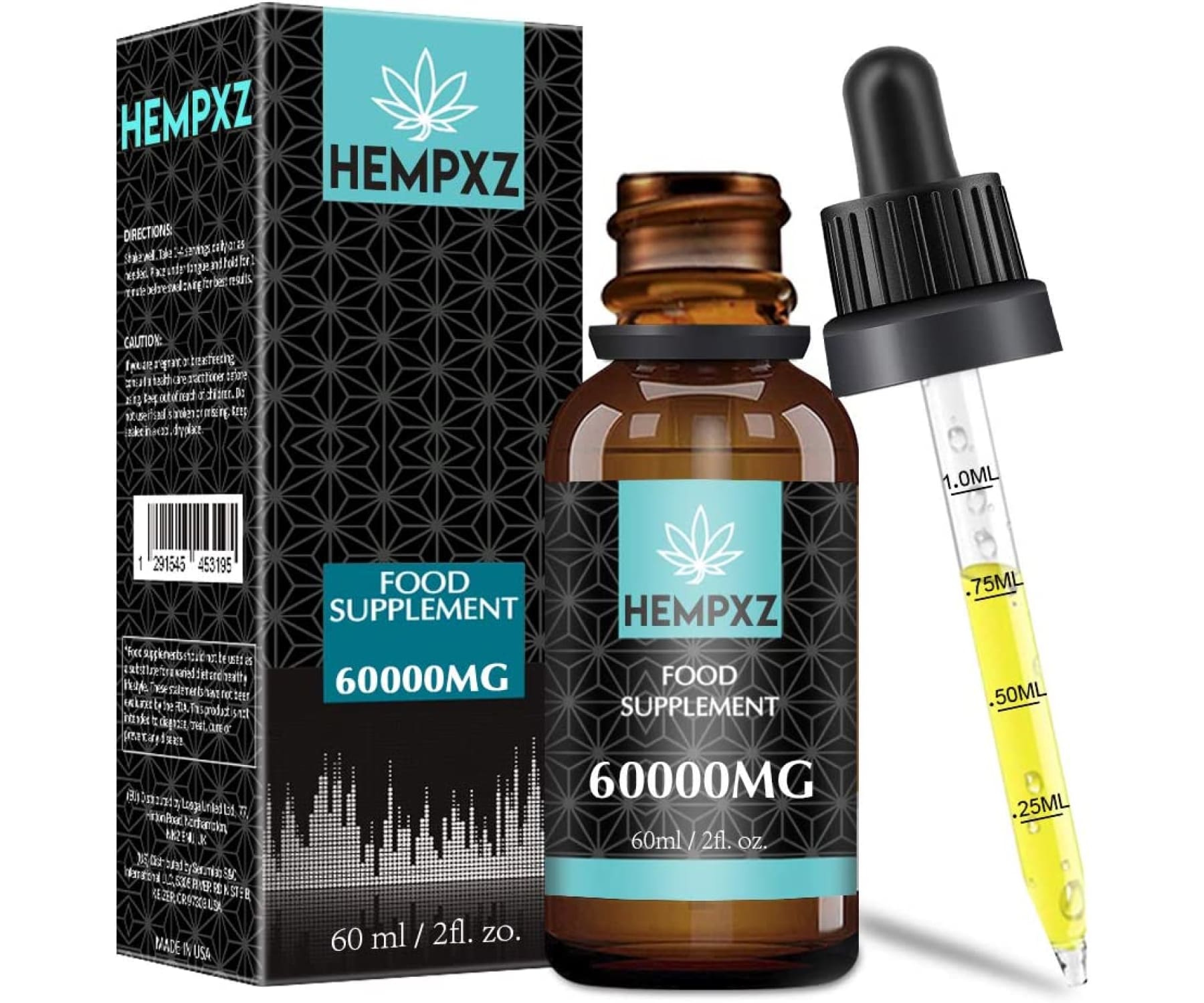 Hanf und Hemp - Hempxz 60000 MG Hanföl Tropfen