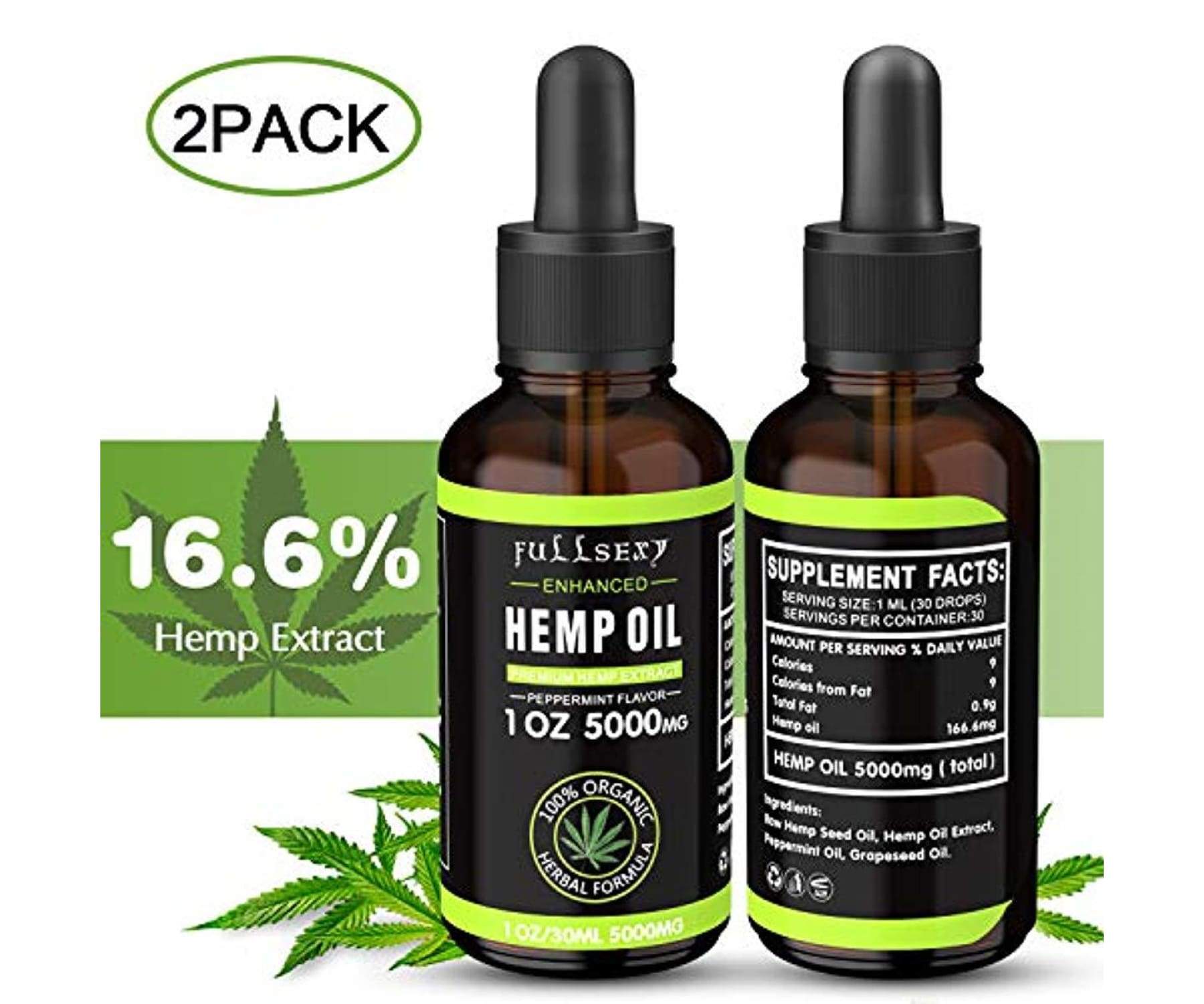 Hanf und Hemp - 10.000MG Essential Öl Hanföl 60ML - 16.6% - Hemp Oil Stress - Entspannung