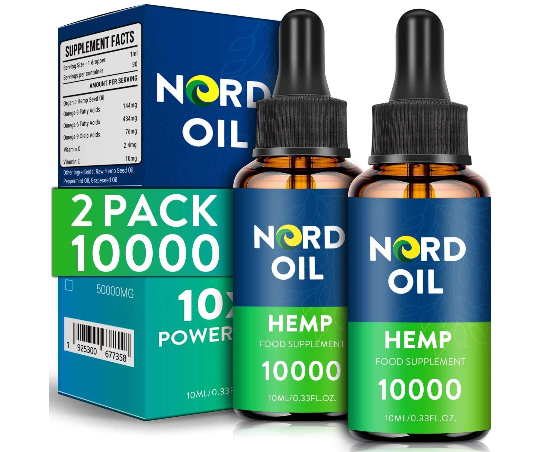 NORD OIL - 2 Pack NORD Oil 10X Hanföl à 10000MG - 10ML