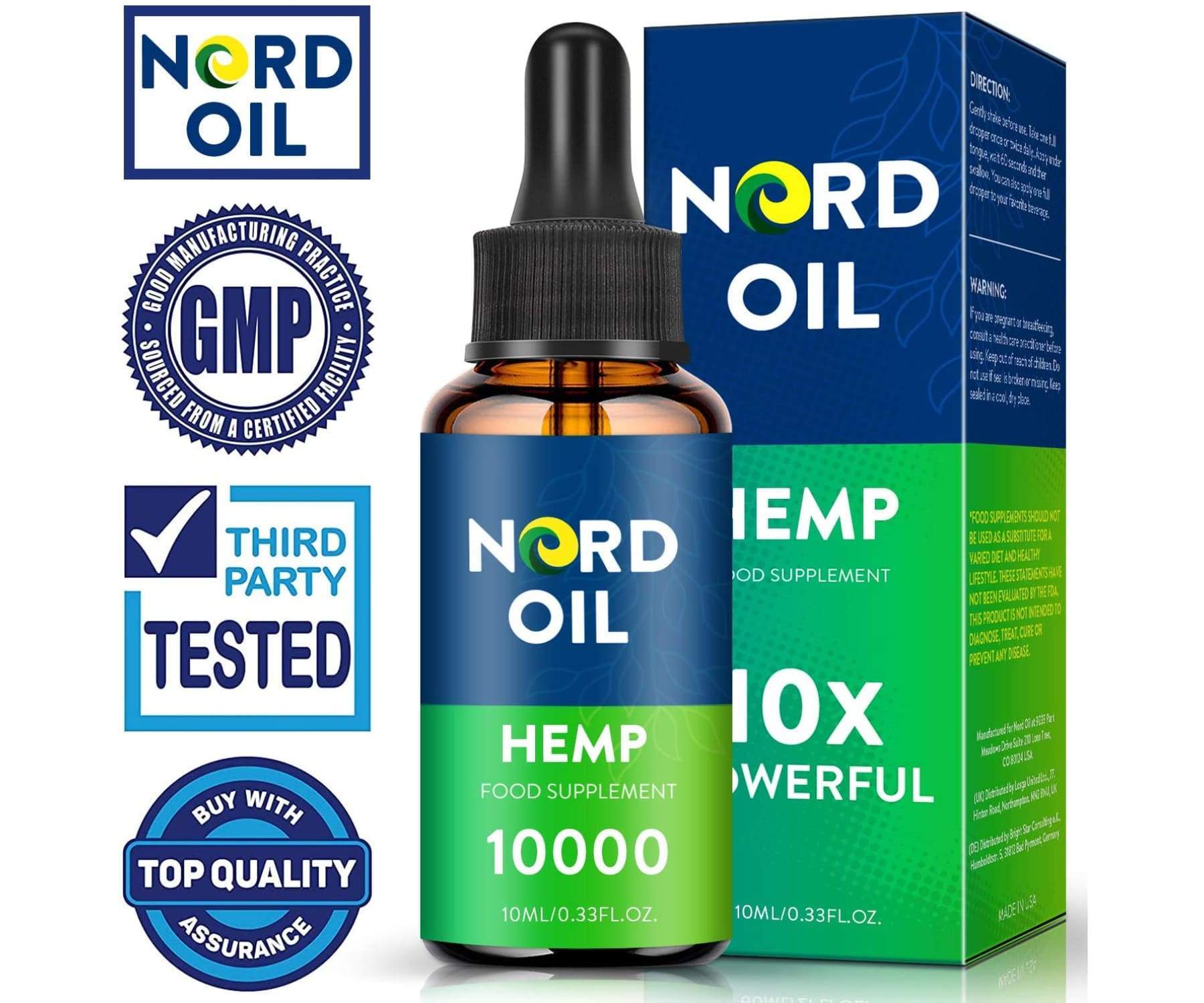 NORD OIL - 2 Pack NORD Oil 10X Hanföl à 10000MG - 10ML