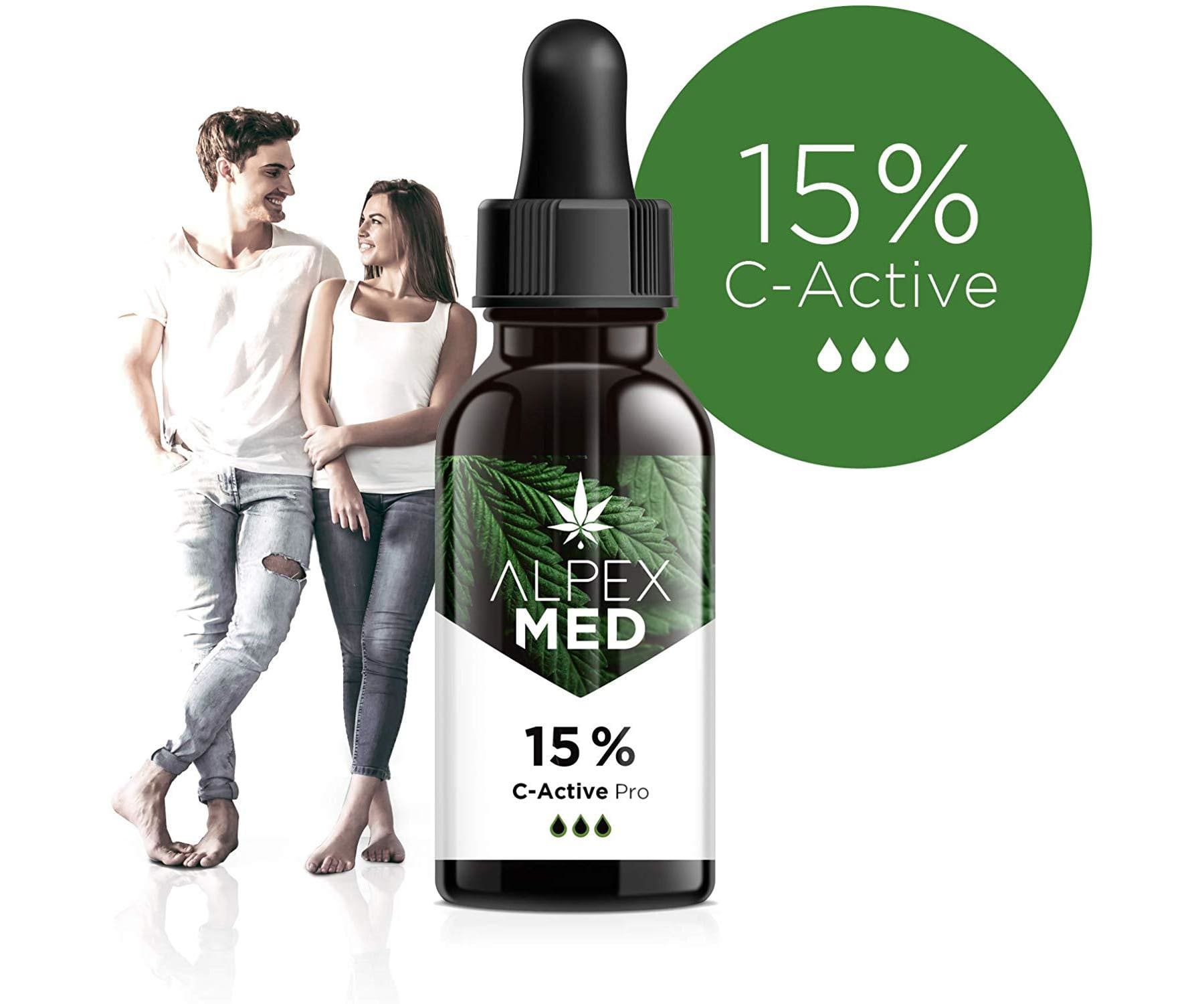 Hanf und Hemp - ALPEX-MED 15% KOMPLEX 10ml- Premium Hanfsamenöl