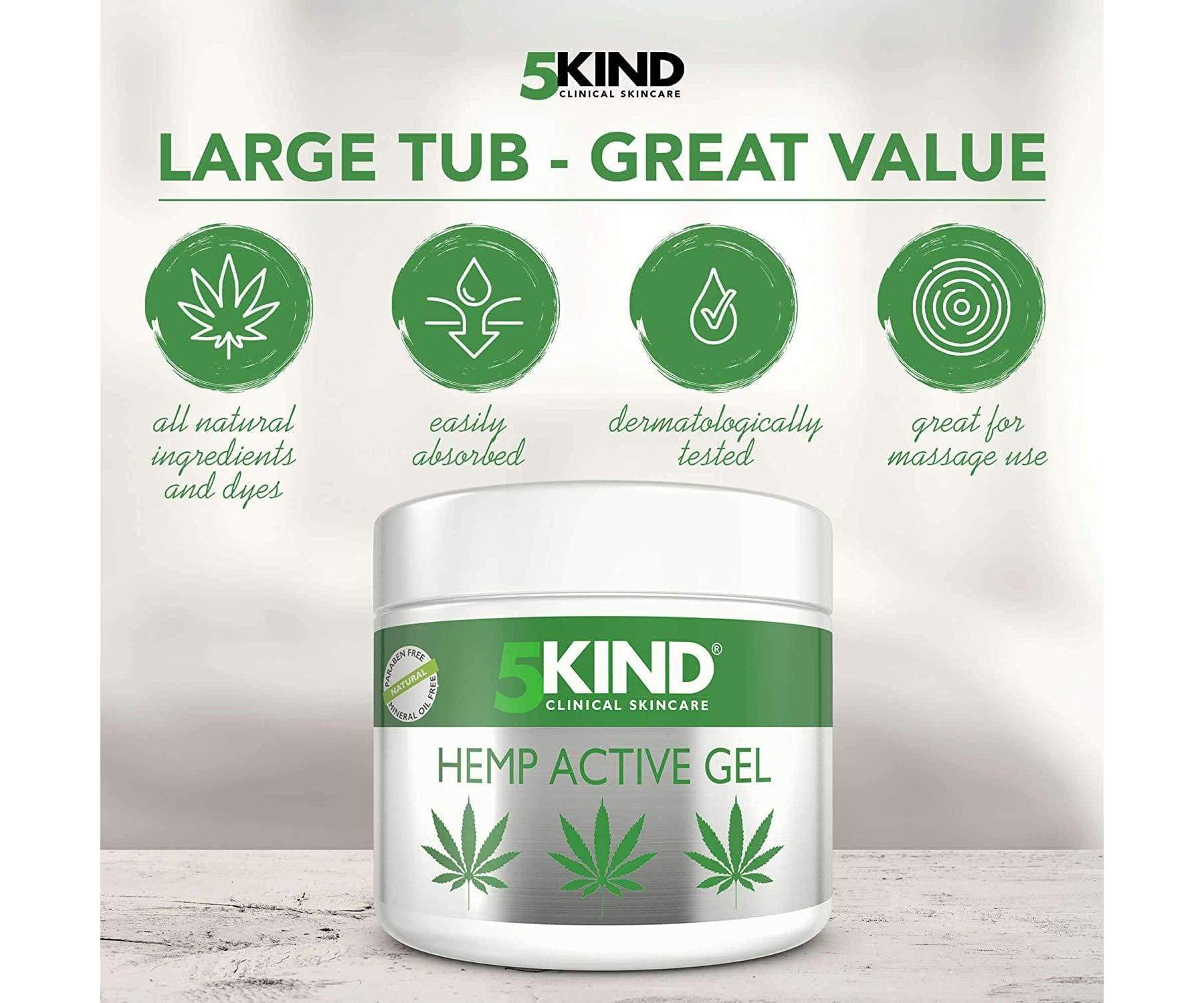 Hanf&Hemp - Beruhigendes Hanf Aktivgel für Muskeln & Gelenke Cannabisöl 300ml