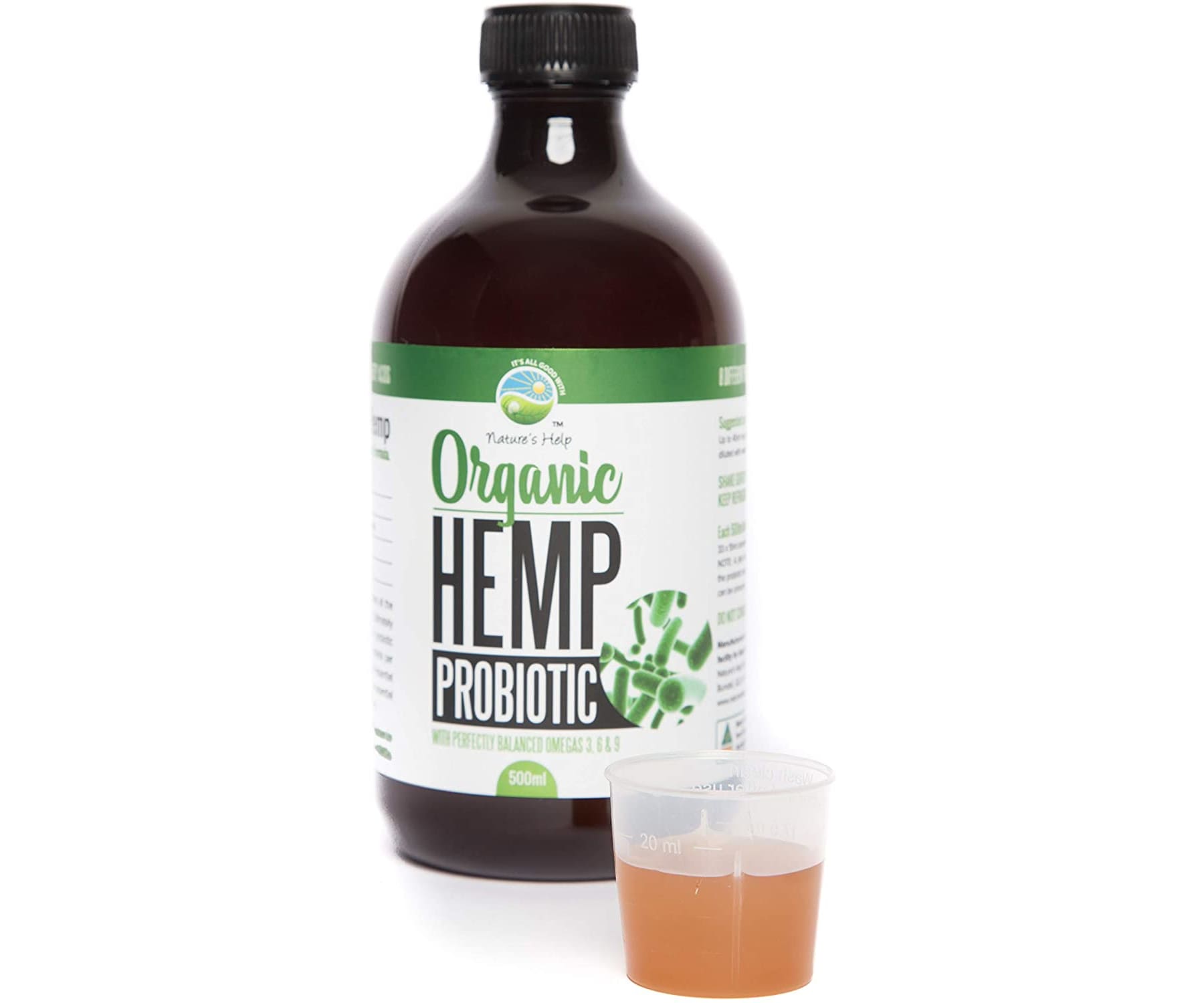 Brand: Natures Help - Bio Hanf Probiotika mit Omega 3-6-9 - 500ml