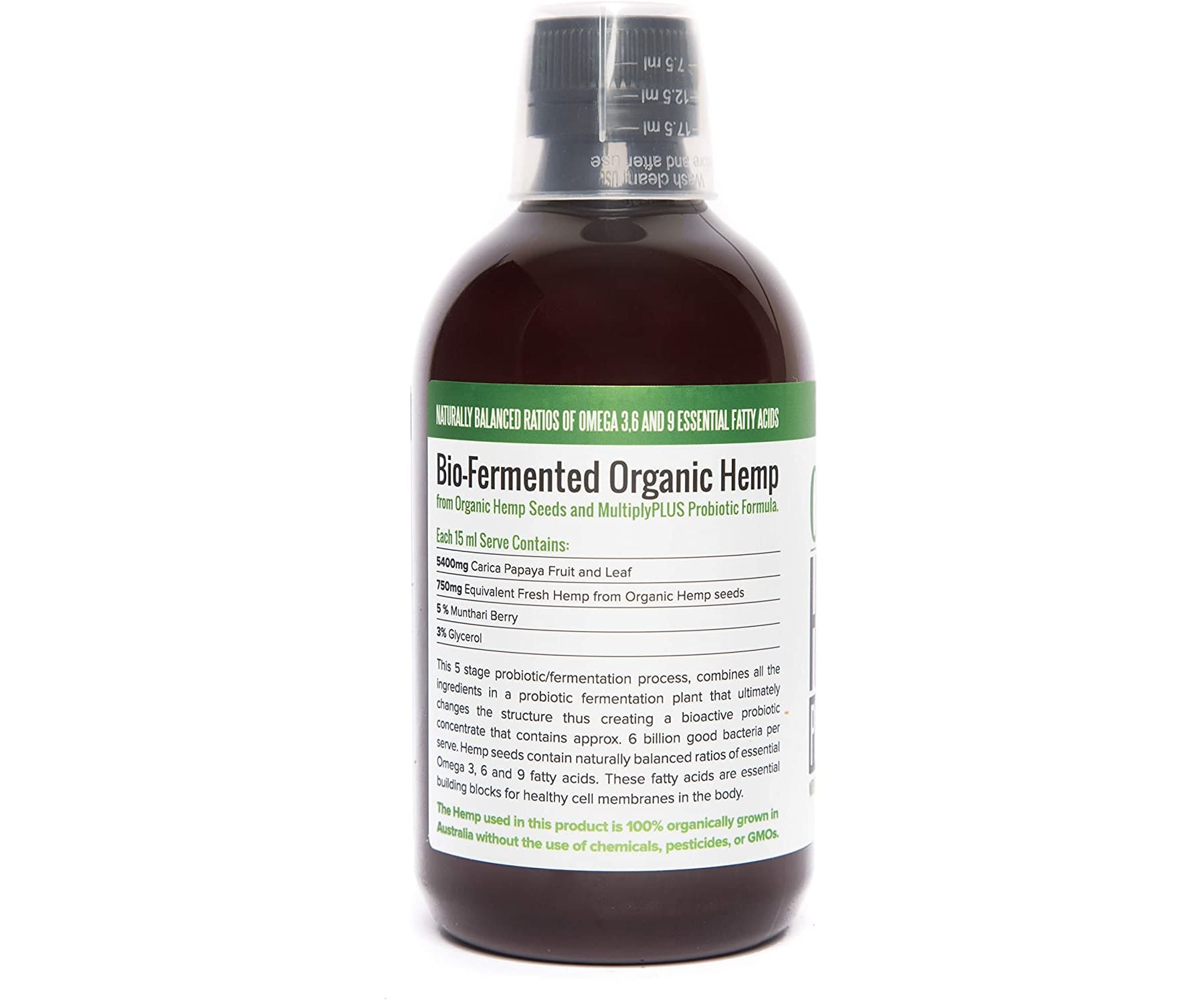 Brand: Natures Help - Bio Hanf Probiotika mit Omega 3-6-9 - 500ml