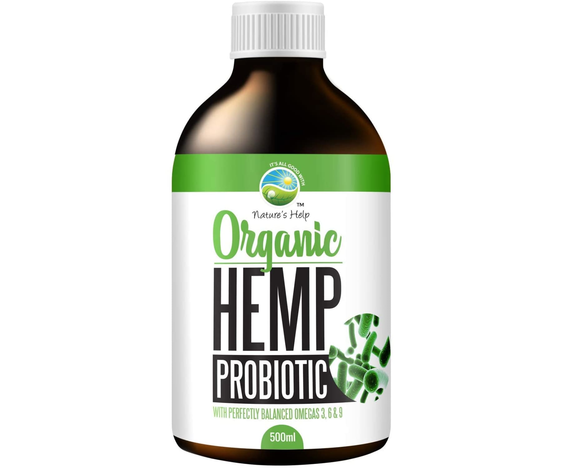 Brand: Natures Help - Bio Hanf Probiotika mit Omega 3-6-9 - 500ml