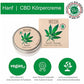 Hanf&Hemp - BIO Hanf SALBE 200ml Natur CBD Creme hochdosiert mit Bio-Hanföl