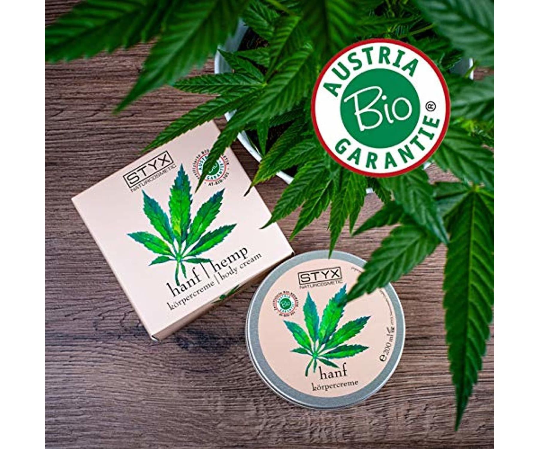 Hanf&Hemp - BIO Hanf SALBE 200ml Natur CBD Creme hochdosiert mit Bio-Hanföl