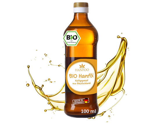 Hanfoo - BIO Hanfsamenöl 100 ml aus Deutschland kaltgepresst OHNE Zusätze