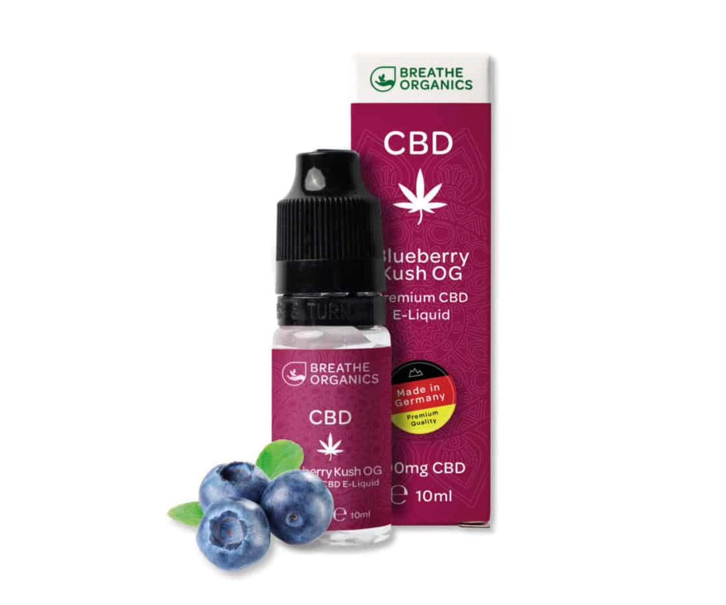 Hanf und Hemp - Breathe Organics – CBD E-Liquid 0,3 % (30 mg) – 10 ml