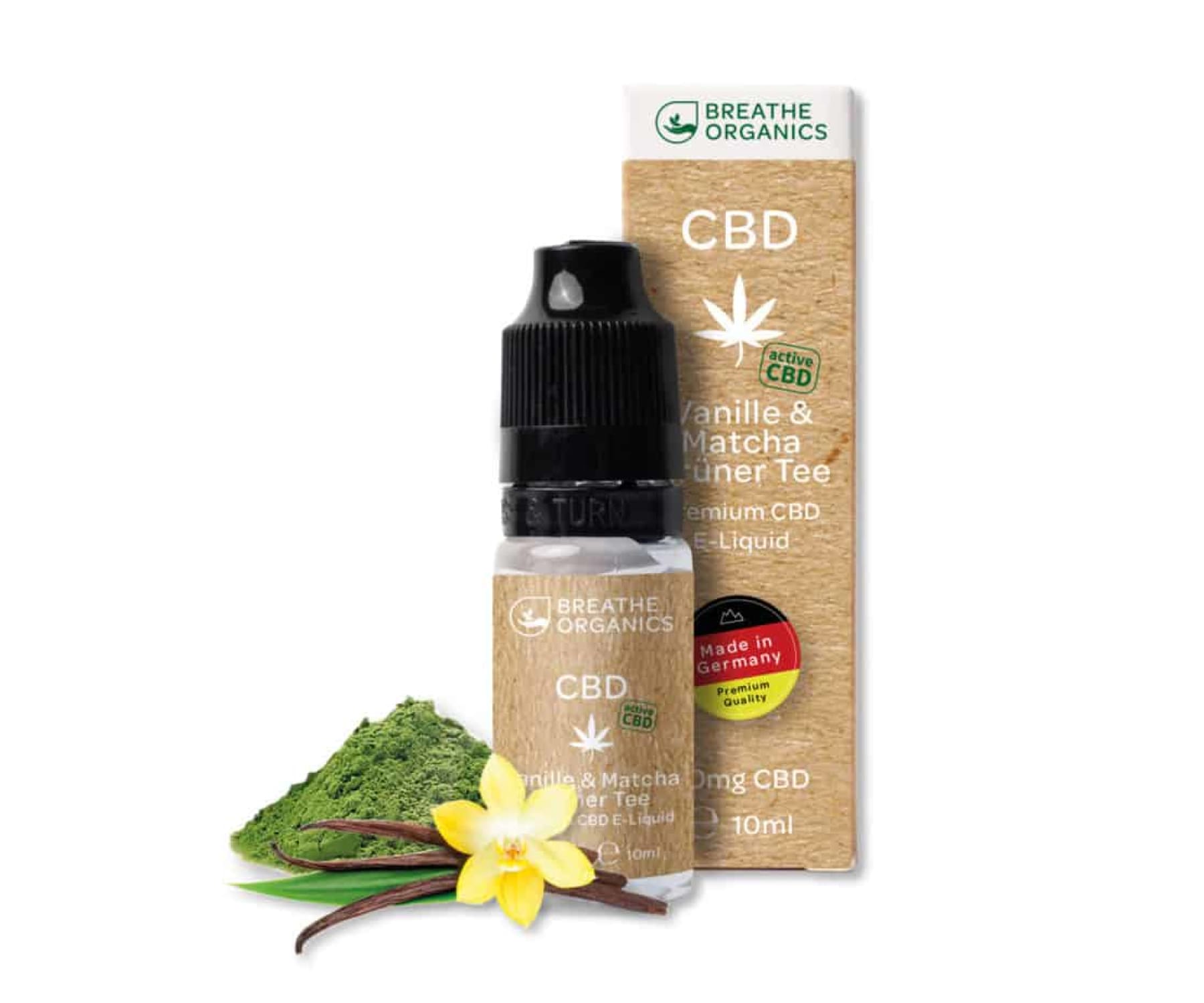 Hanf und Hemp - Breathe Organics – CBD E-Liquid 0,3 % (30 mg) – 10 ml