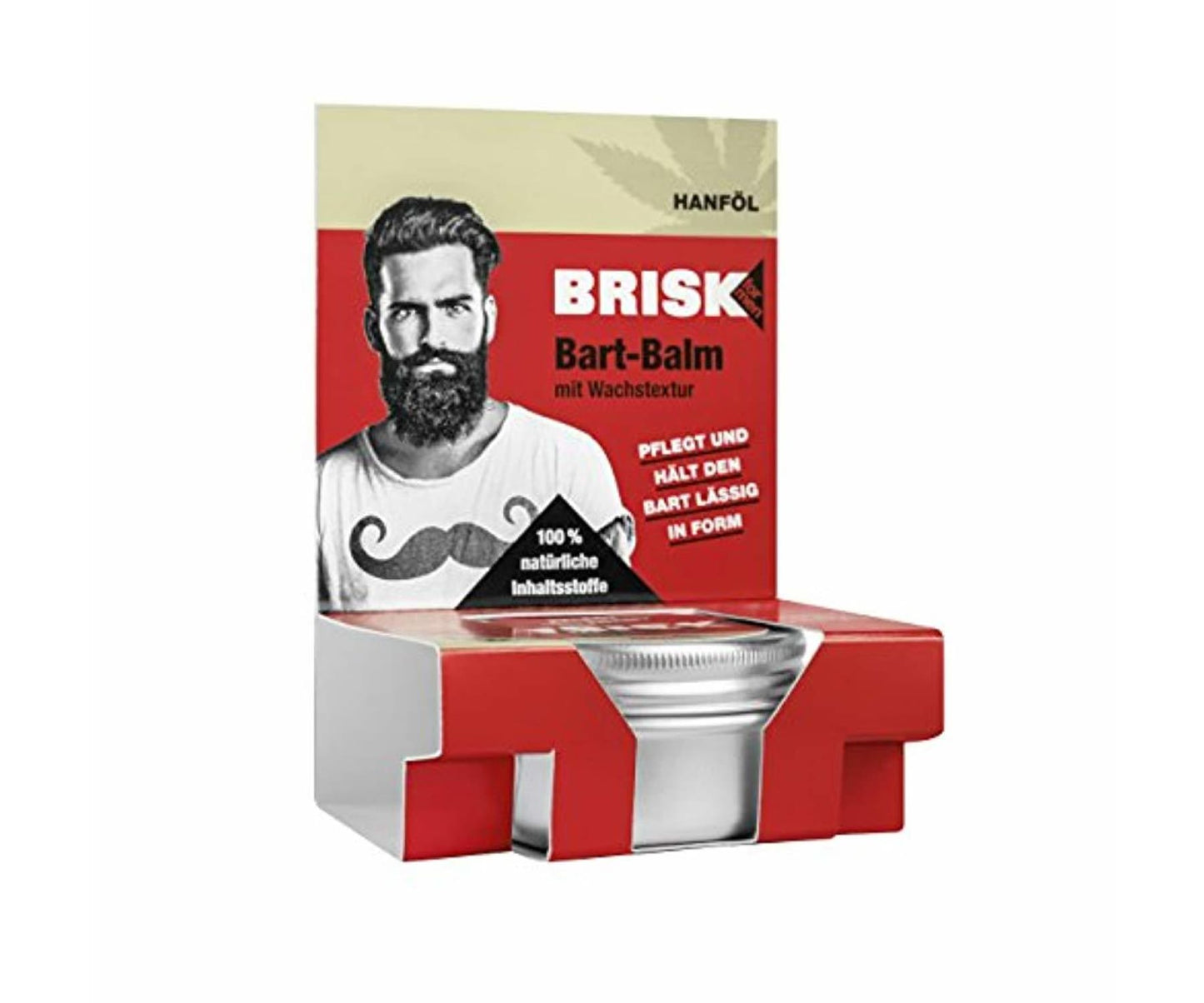 Brisk - BRISK Bart Balm mit Wachstextur und Hanföl Bartpflege 2er Pack