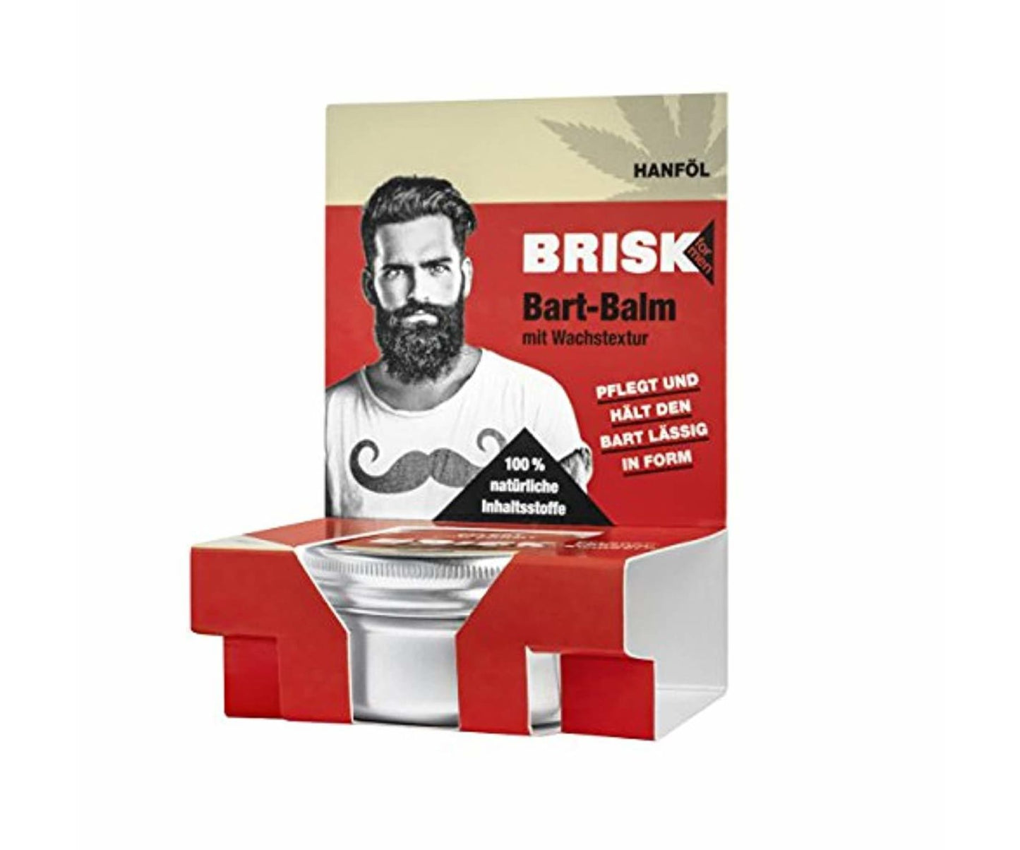 Brisk - BRISK Bart Balm mit Wachstextur und Hanföl Bartpflege 2er Pack