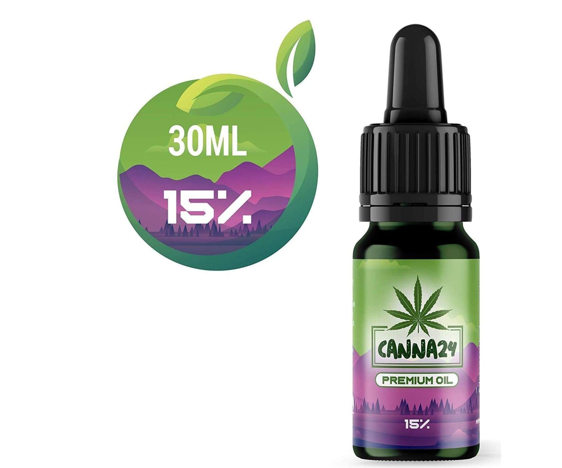 Hanf und Hemp - CANNA24 15% Hanföl Essential Tropfen 30ML - ca. 750 Tropfen