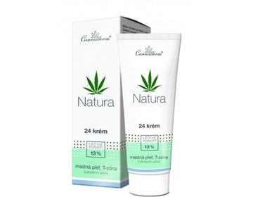 Hanf und Hemp - Cannaderm NATURA Bio Gesichtscreme mit Hanföl - trockene und gereizte Haut 75g