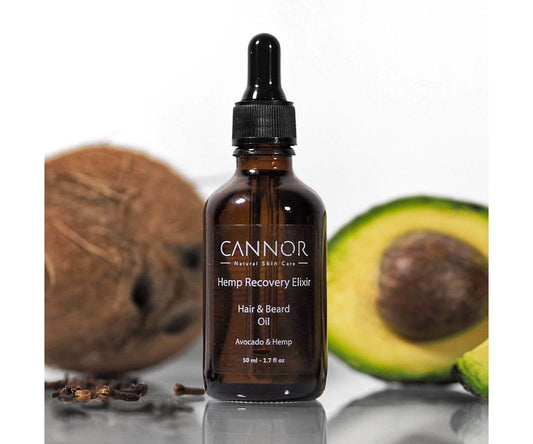 Hanf und Hemp - CANNOR Haar- und Bart Öl 30ml Avocado und Hanf Hair & Beard Oil