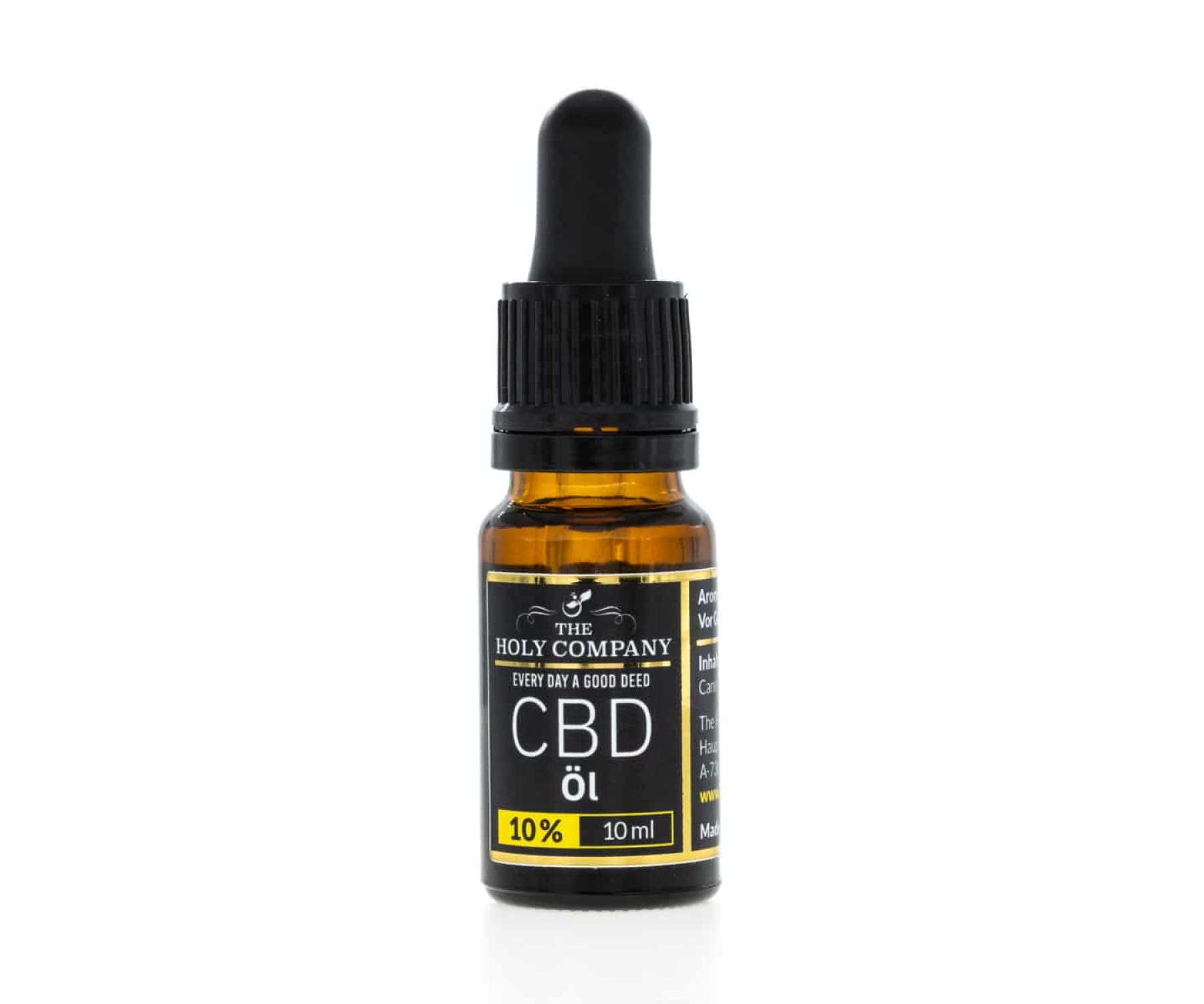 Hanf und Hemp - CBD Öl The Holy Company 10% mit Macadamianussöl - 10ml