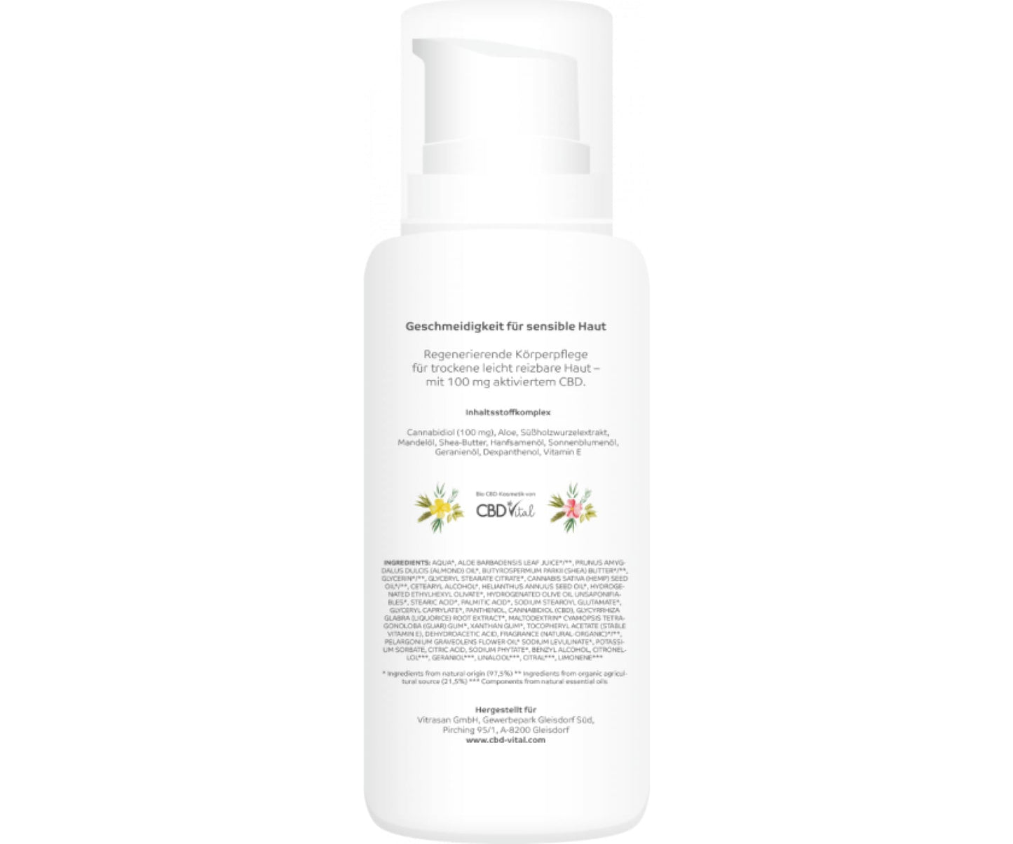 Hanf und Hemp - CBD Bodylotion plus 100mg – CBD VITAL