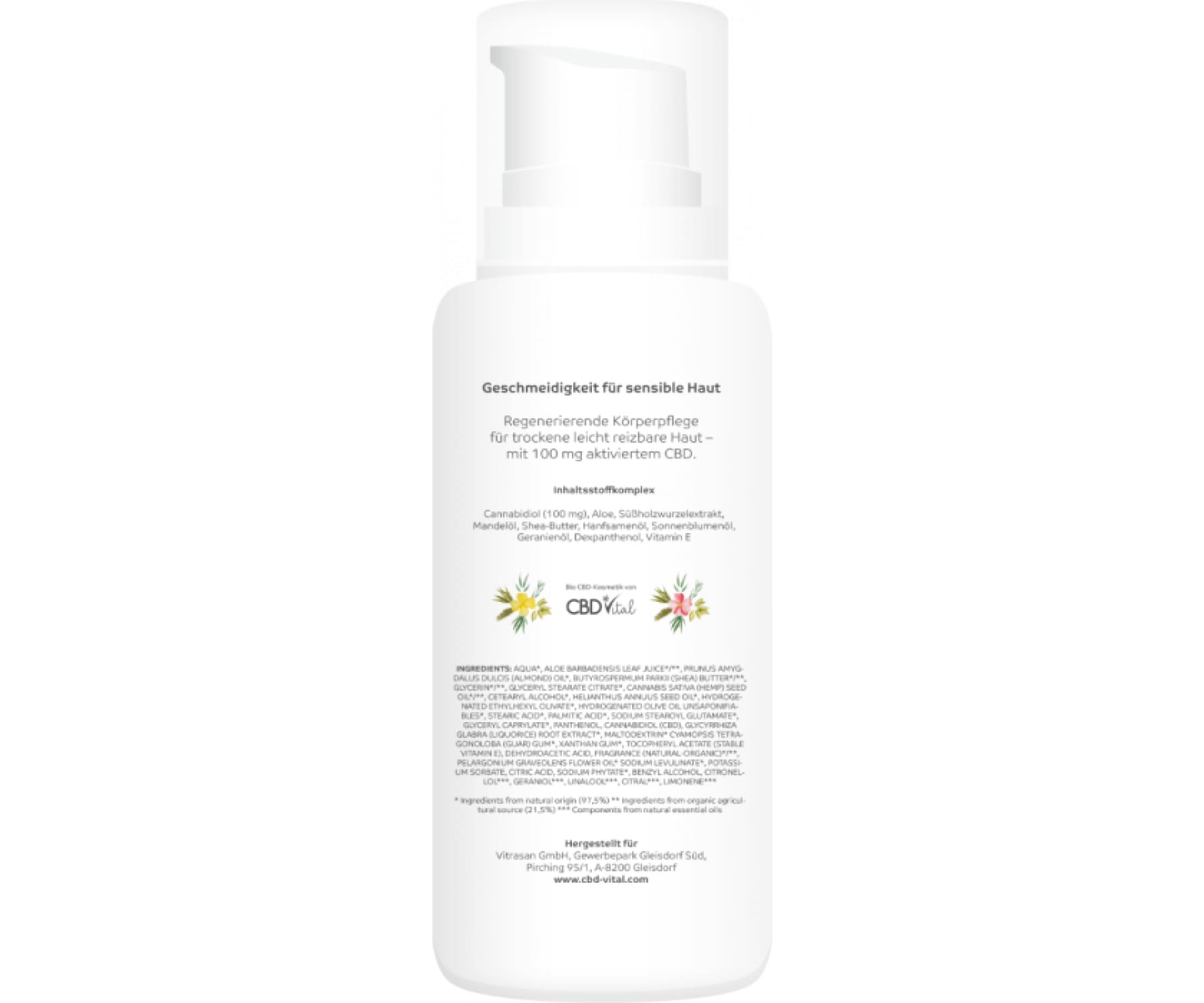 Hanf und Hemp - CBD Bodylotion plus 100mg – CBD VITAL