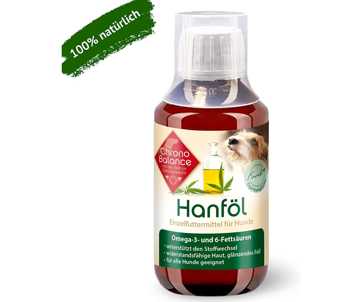 ChronoBalance - ChronoBalance Hanföl für Hunde - 100% Rein und Natürlich 100ml