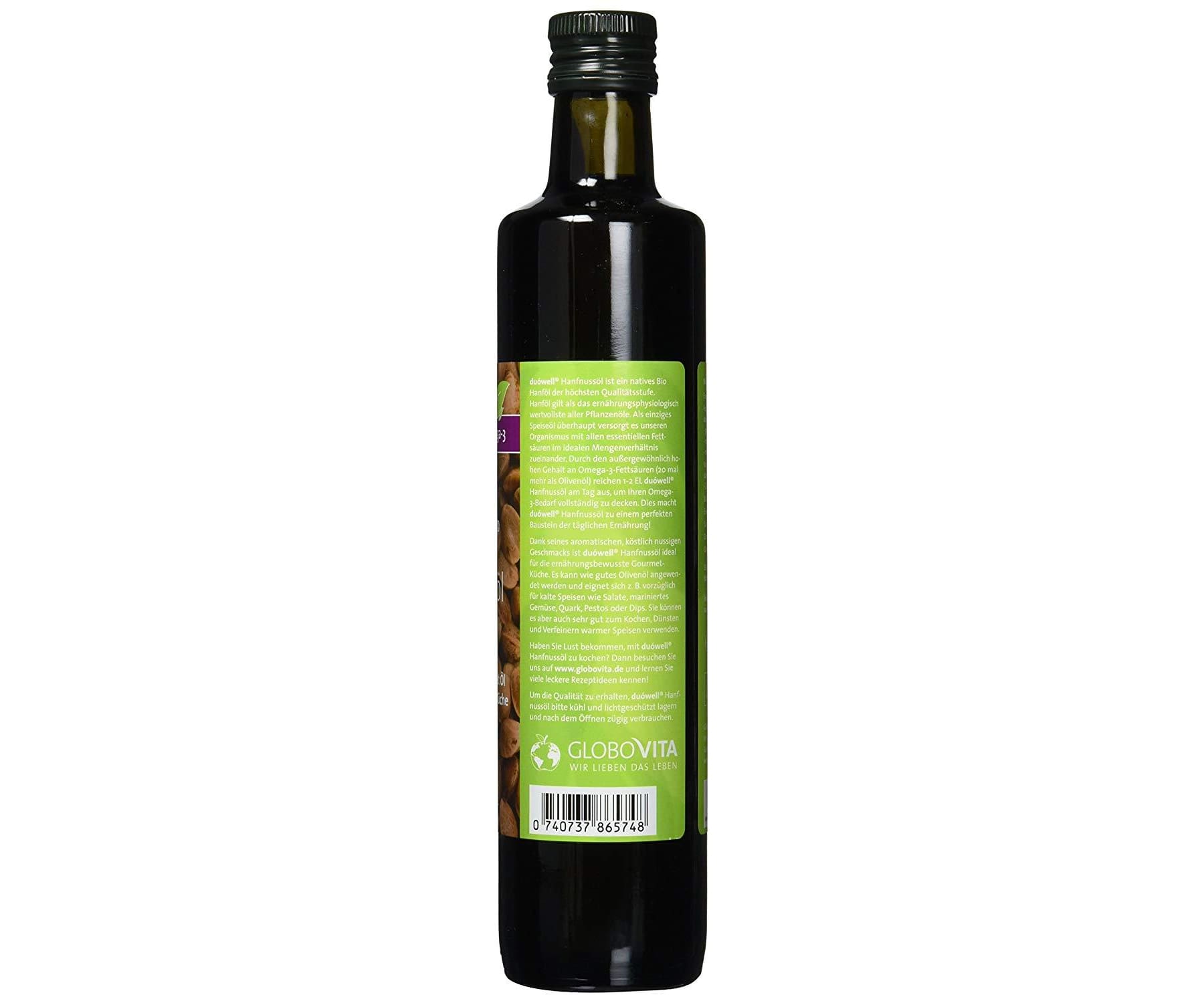 Hanf&Hemp - Duowell Hanfnussöl 500 ml - Bio Hanföl kaltgepresst nativ Omega-3