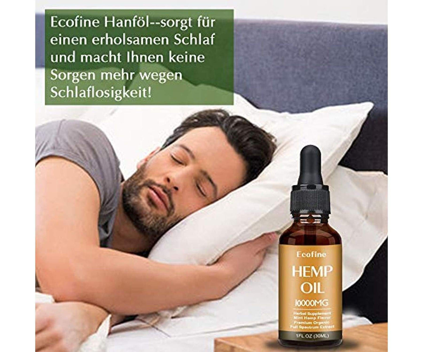 Hanf und Hemp - EcofineHemp - 50% (30ml) - 100% Natürlich - Schmerzen/Stress