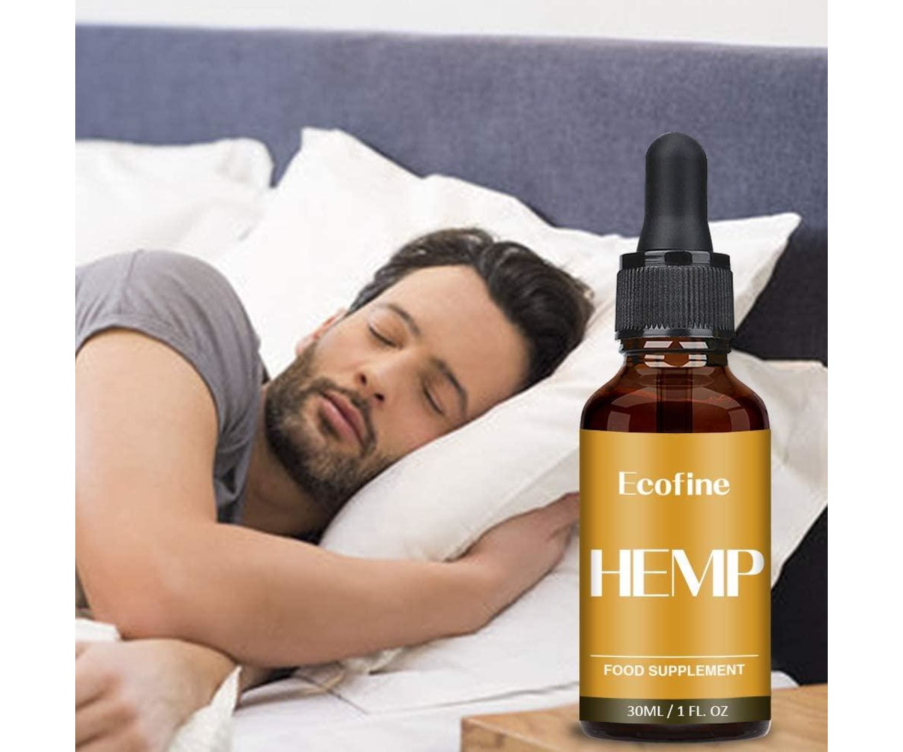 ECOFINE - EcofineHemp Hanföl - 90% = 30.000mg (30ml) - 100% Natürlich