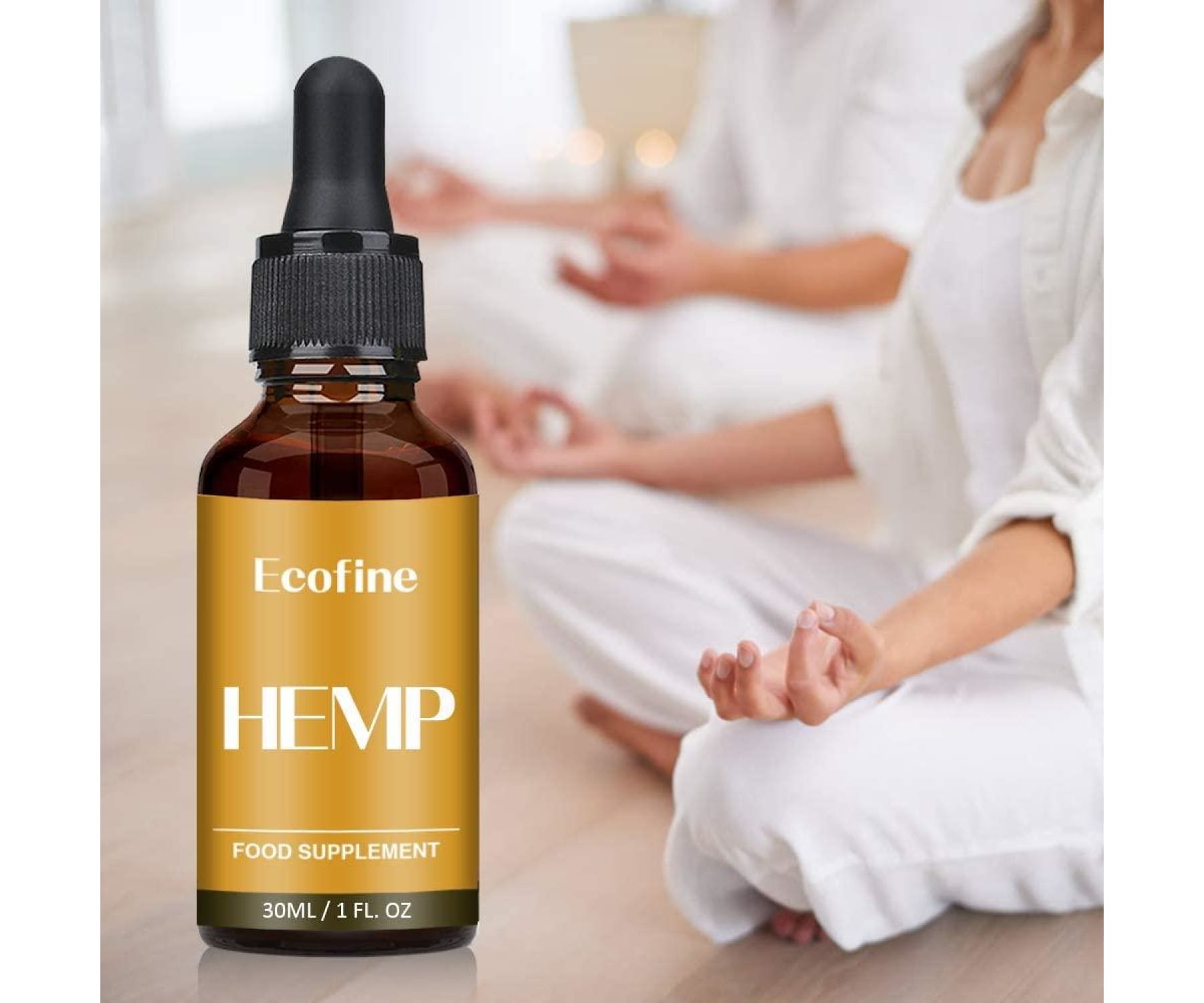 ECOFINE - EcofineHemp Hanföl - 90% = 30.000mg (30ml) - 100% Natürlich